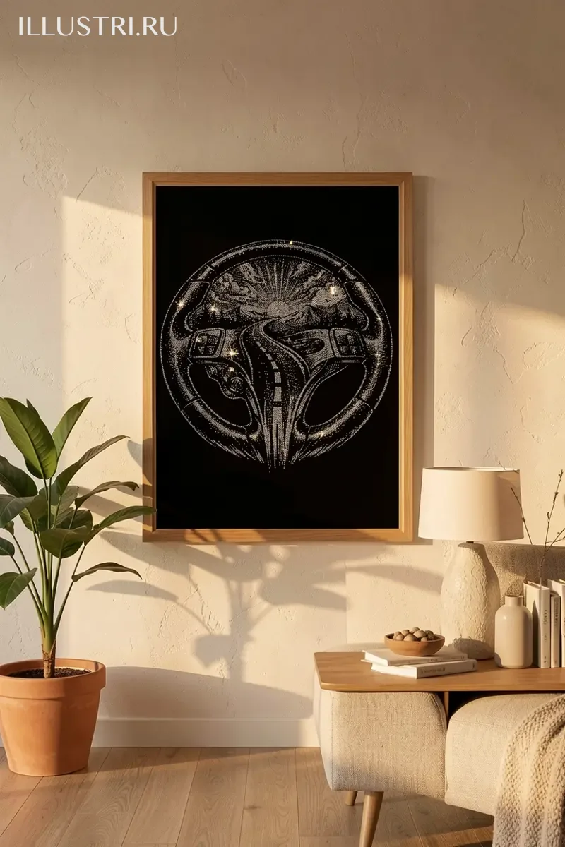 Визуализация Руль и дорога