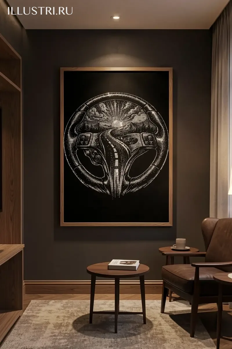 Визуализация Руль и дорога