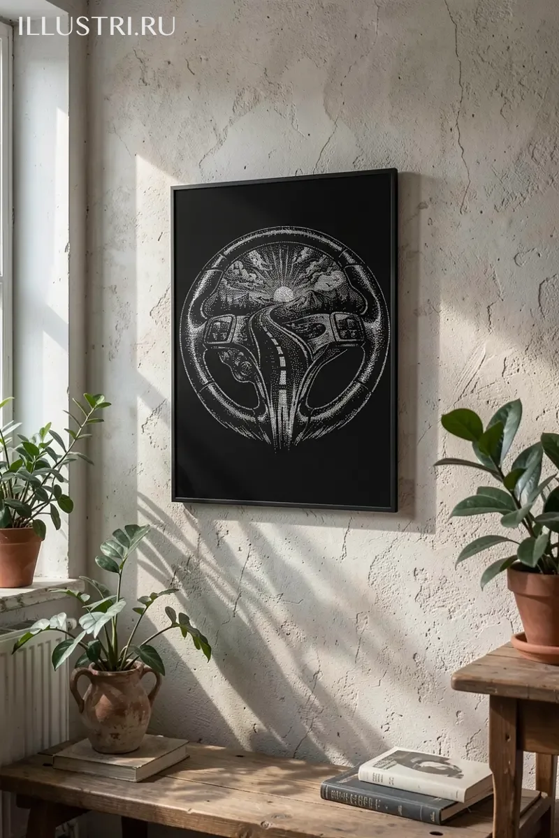 Визуализация Руль и дорога