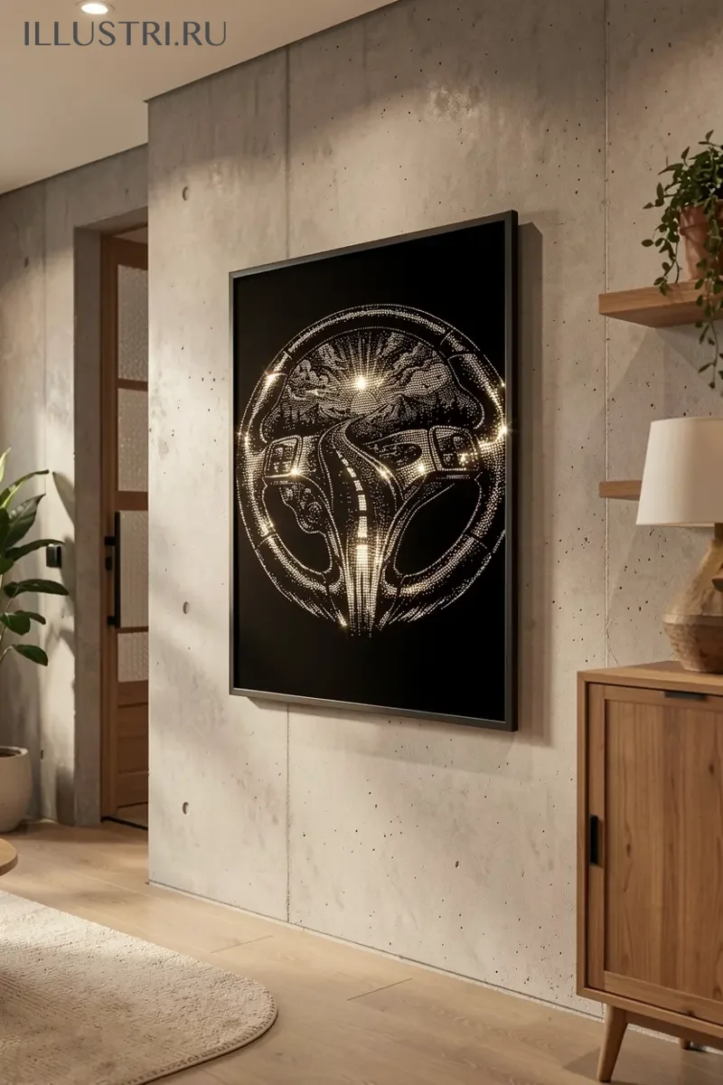 Визуализация Руль и дорога