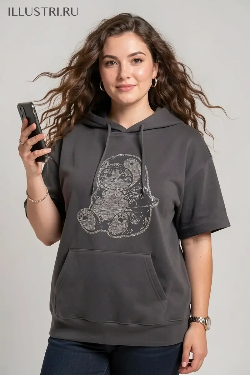 Визуализация Котик в костюме пингвина