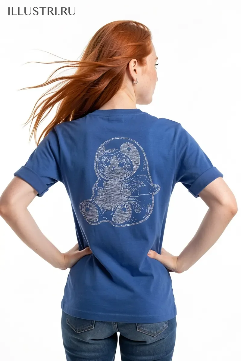 Визуализация Котик в костюме пингвина