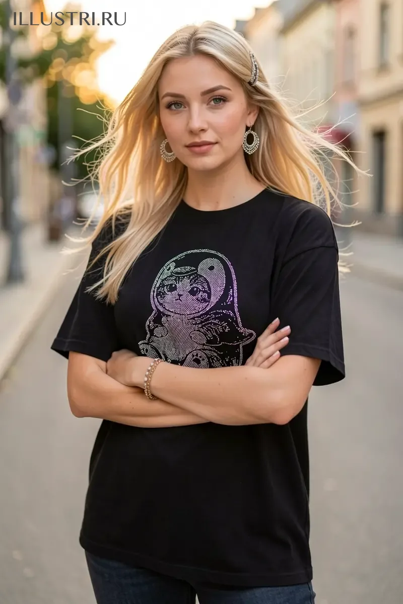 Визуализация Котик в костюме пингвина