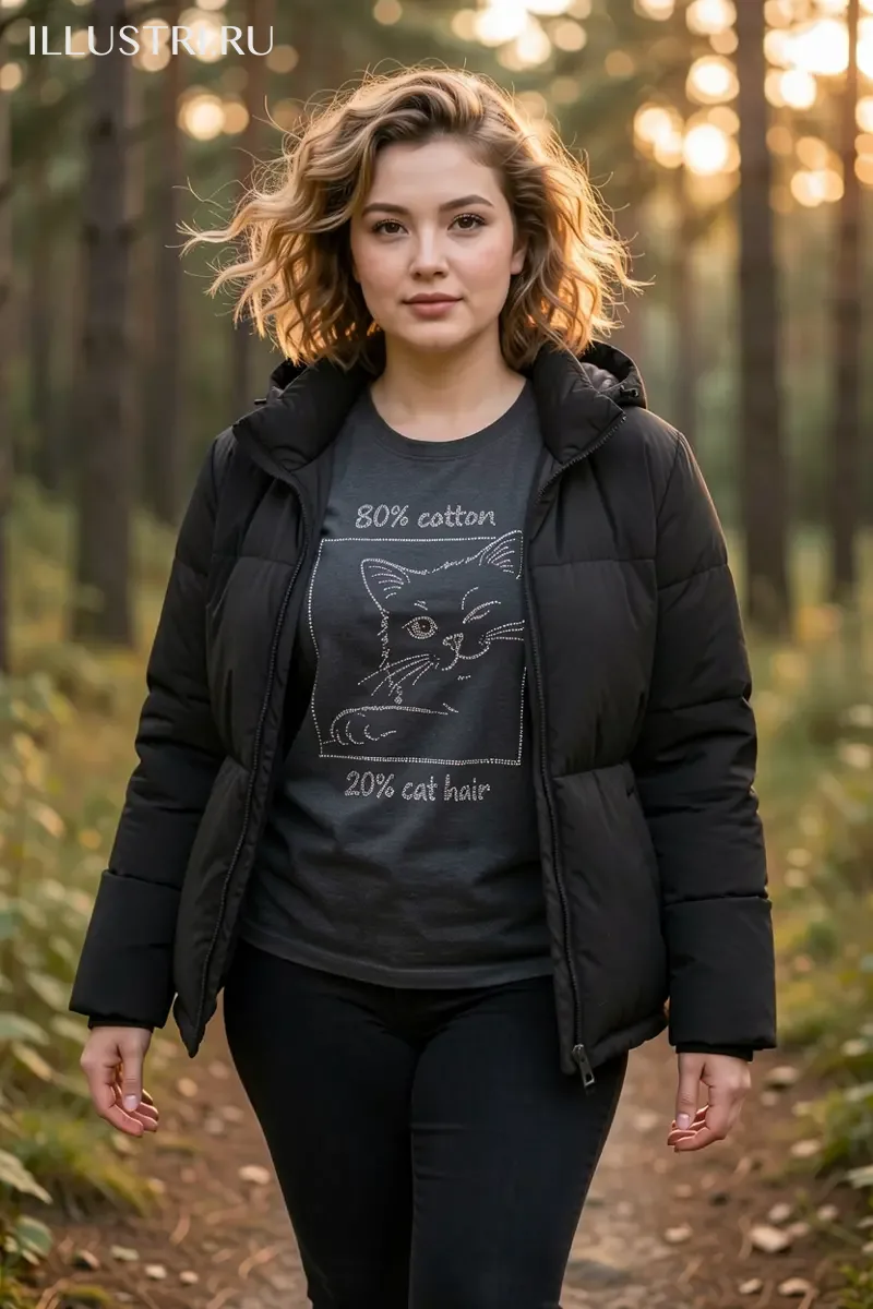 Визуализация 80% хлопок 20% кошачья шерсть