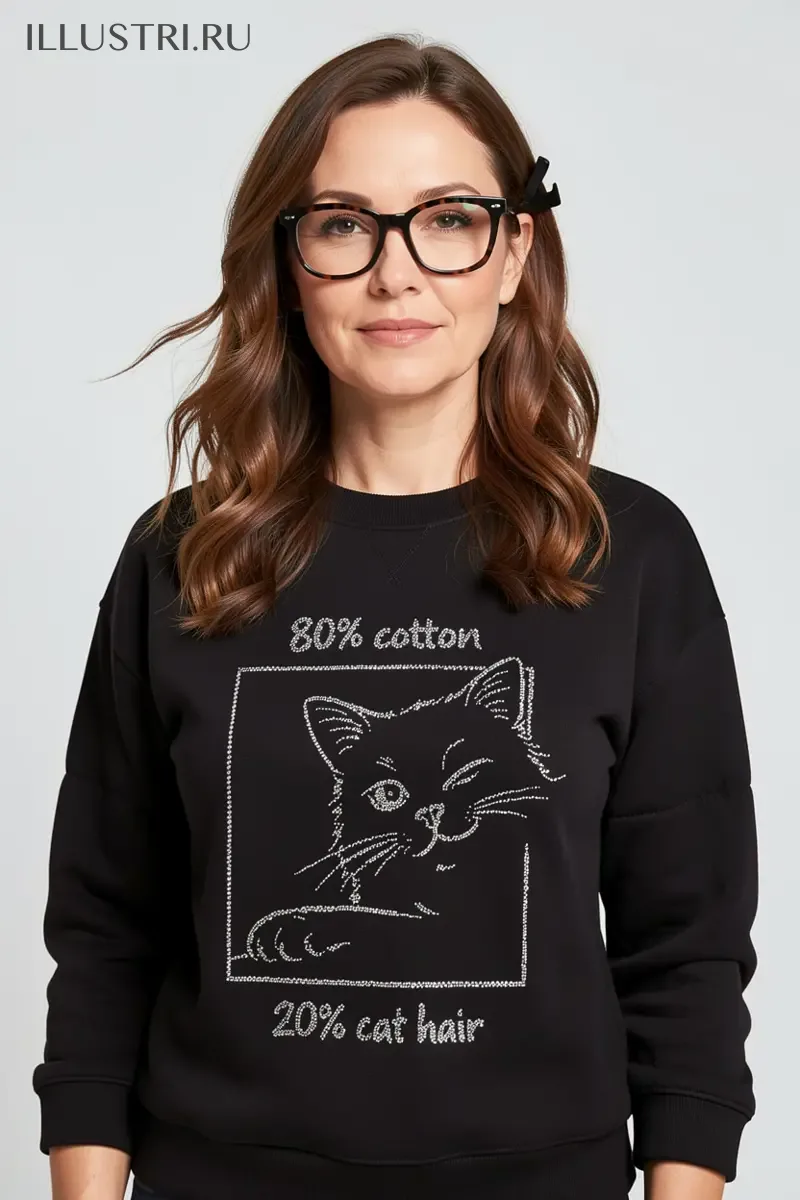 Визуализация 80% хлопок 20% кошачья шерсть