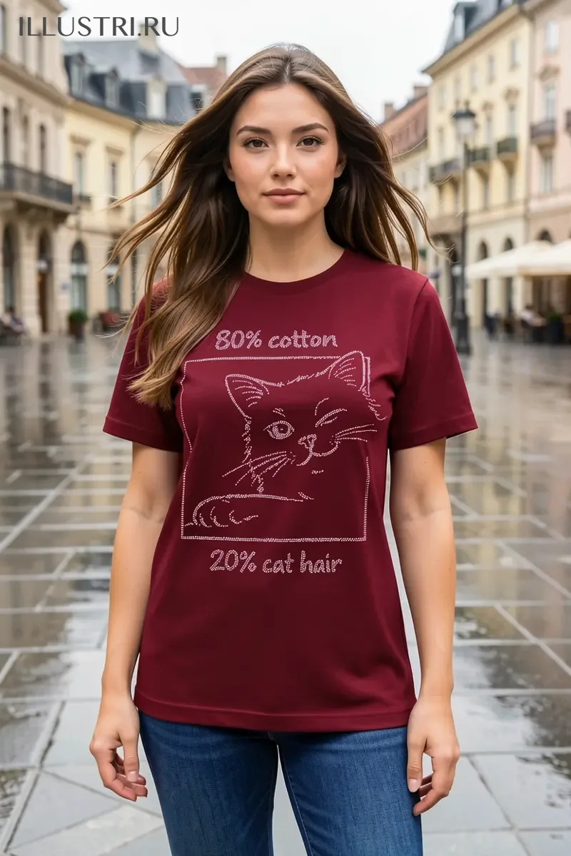 Визуализация 80% хлопок 20% кошачья шерсть