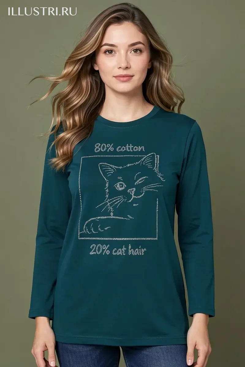 Визуализация 80% хлопок 20% кошачья шерсть