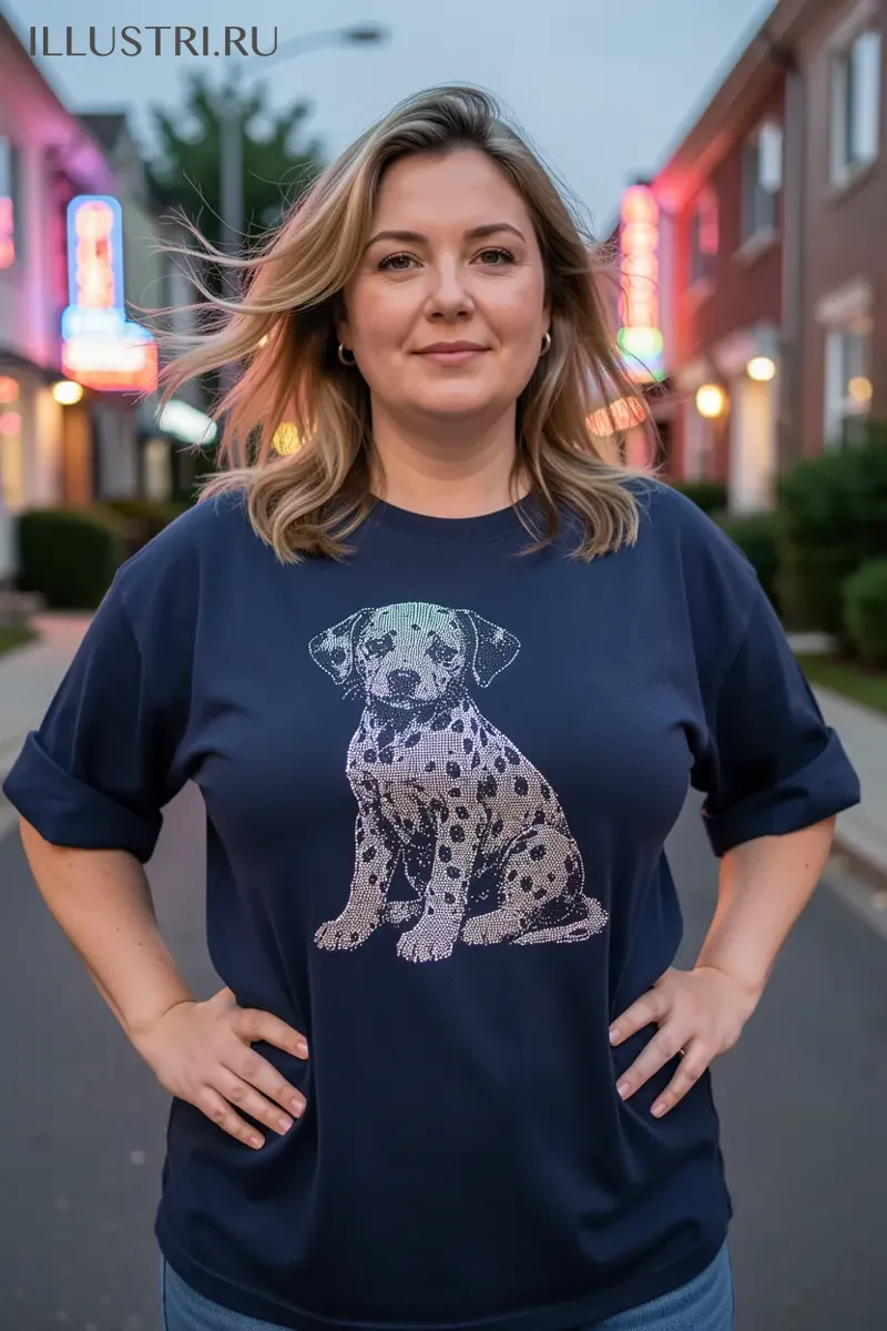 Визуализация Далматинец щенок