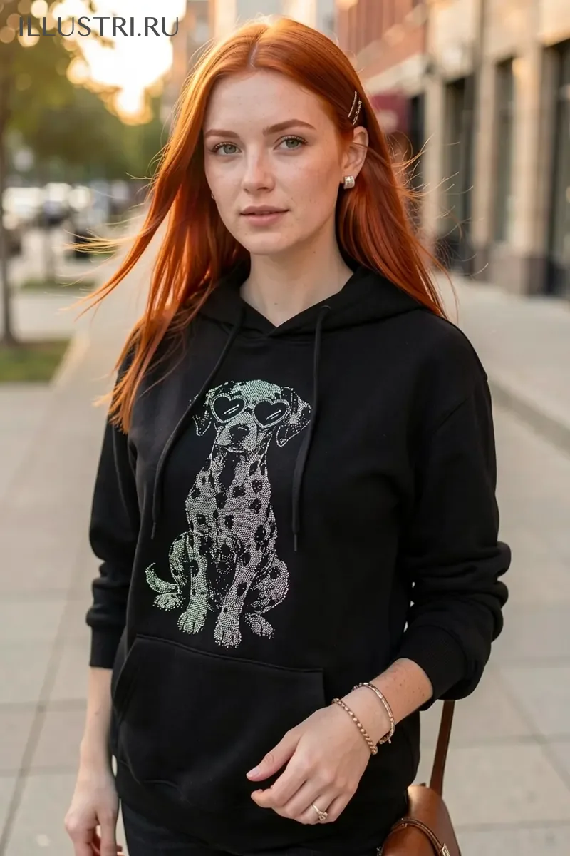 Визуализация Далматинец в очках