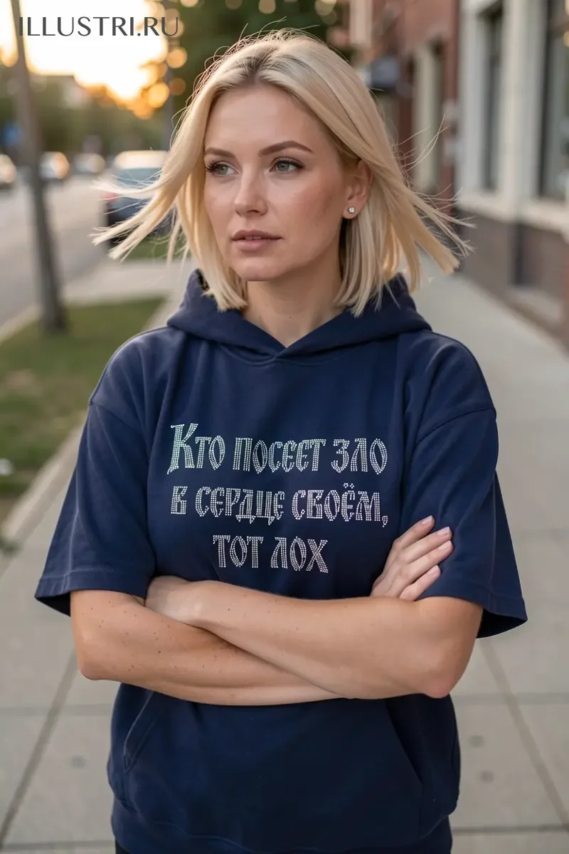 Визуализация Надпись - Кто посеет зло в сердце своем, тот лох