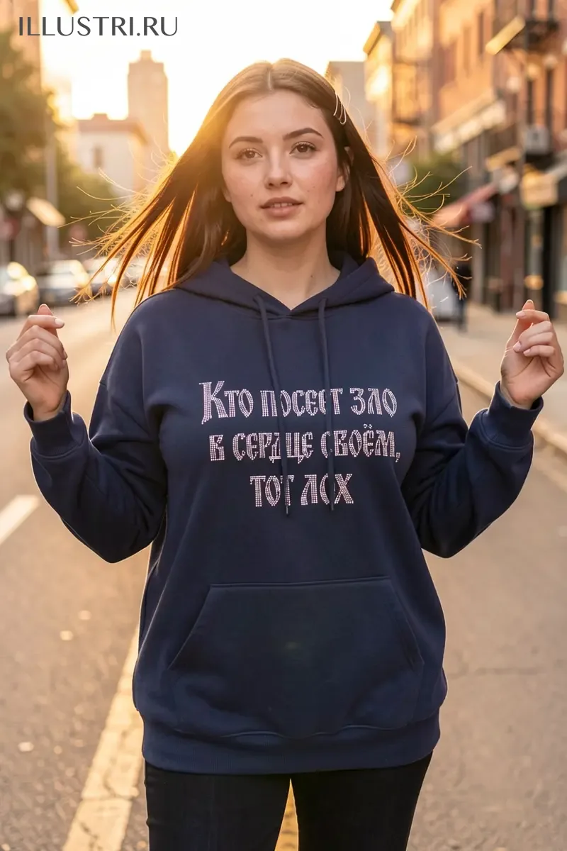 Визуализация Надпись - Кто посеет зло в сердце своем, тот лох