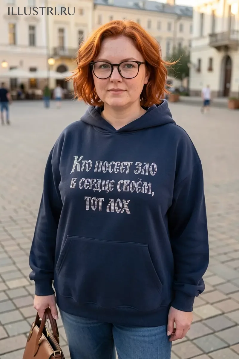 Визуализация Надпись - Кто посеет зло в сердце своем, тот лох