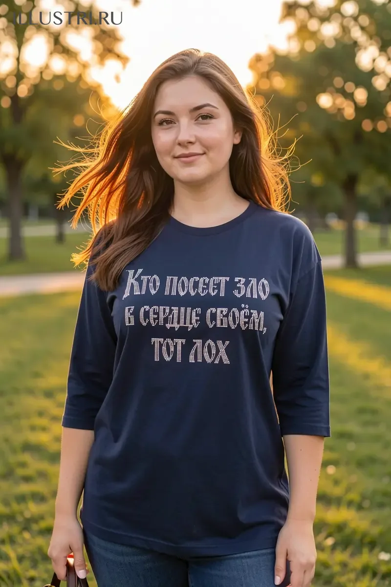 Визуализация Надпись - Кто посеет зло в сердце своем, тот лох