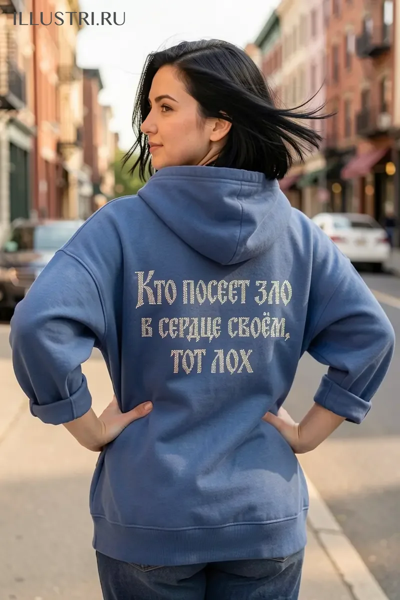 Визуализация Надпись - Кто посеет зло в сердце своем, тот лох