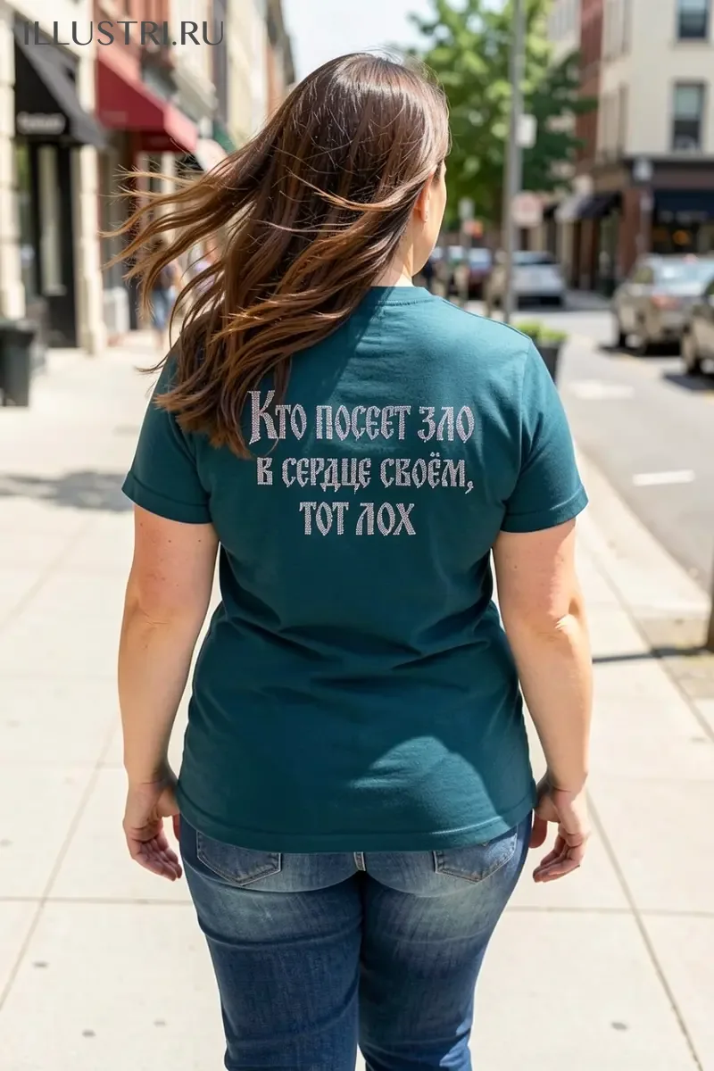 Визуализация Надпись - Кто посеет зло в сердце своем, тот лох