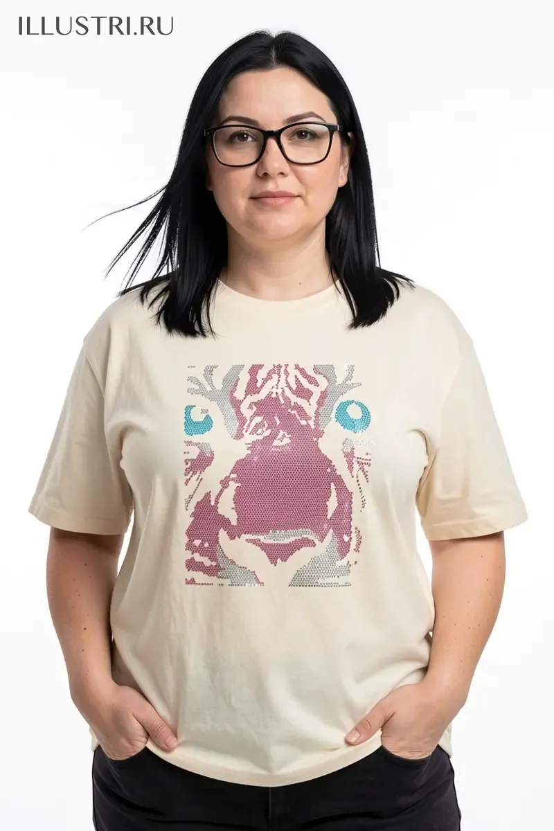 Визуализация Розовый тигр