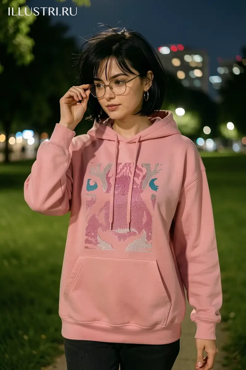 Визуализация Розовый тигр