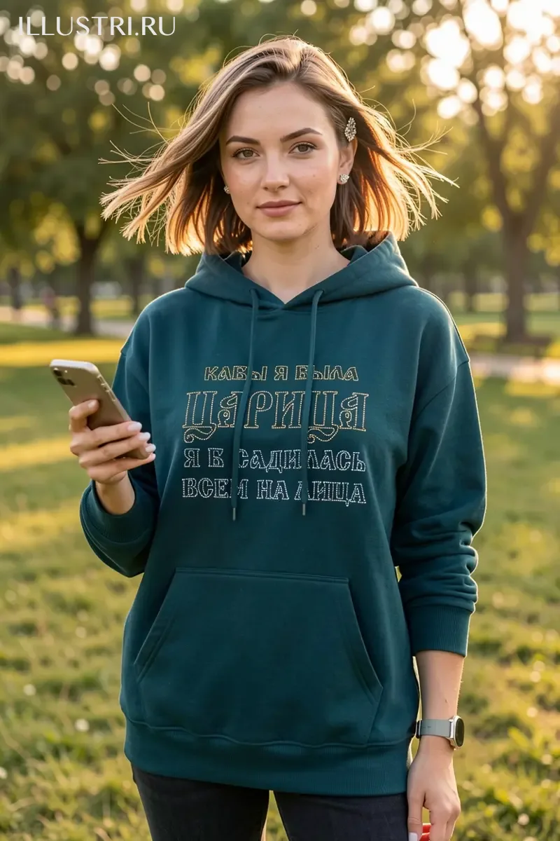 Визуализация Надпись - "Кабы я была царица"