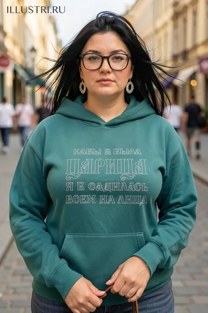 Визуализация Надпись - "Кабы я была царица"