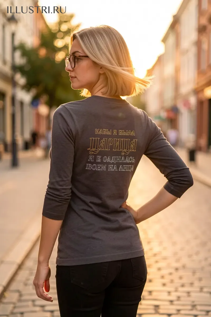 Визуализация Надпись - "Кабы я была царица"