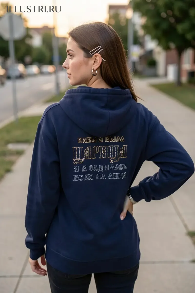 Визуализация Надпись - "Кабы я была царица"