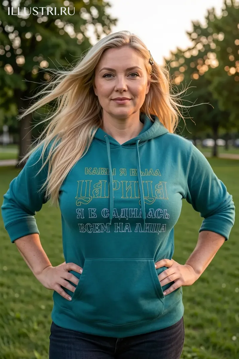 Визуализация Надпись - "Кабы я была царица"