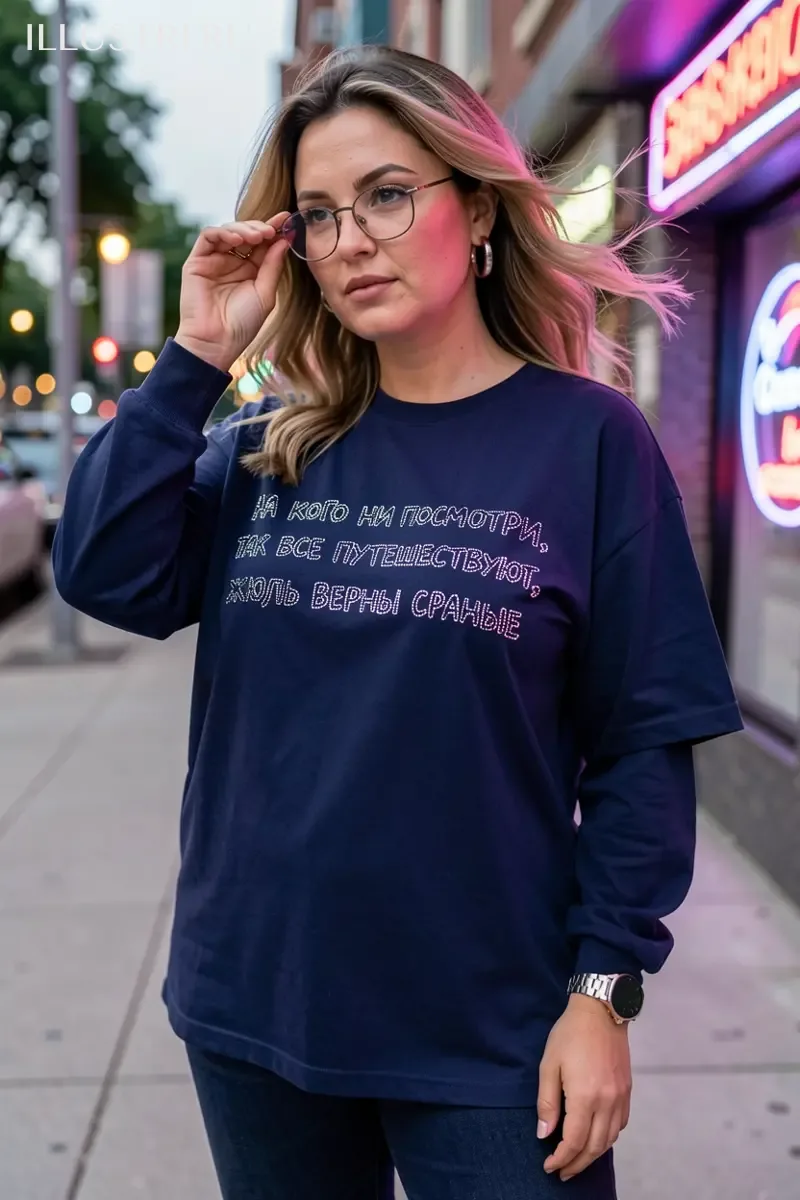 Визуализация Надпись - На кого ни посмотри, все путешествуют