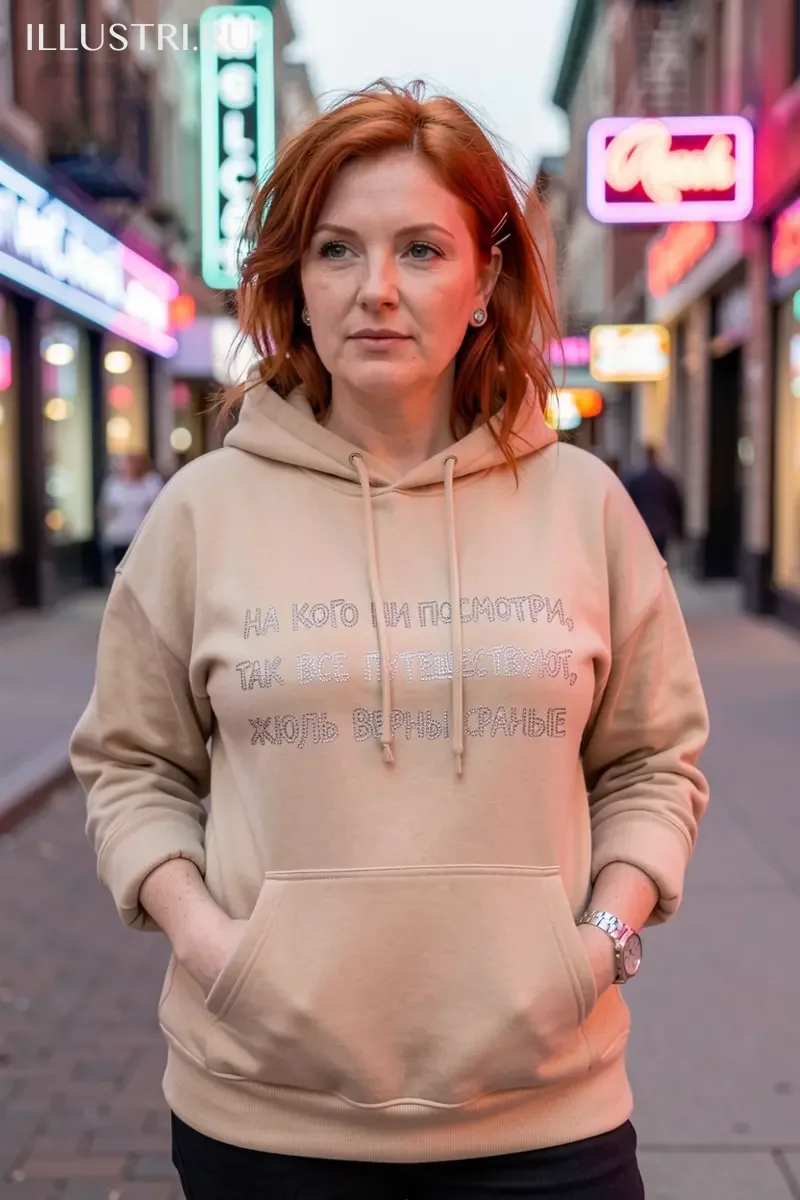 Визуализация Надпись - На кого ни посмотри, все путешествуют