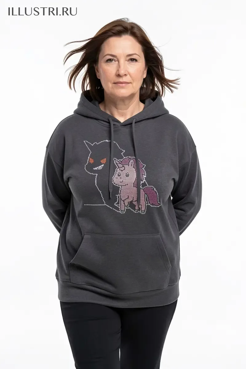 Визуализация Единорожка с тенью