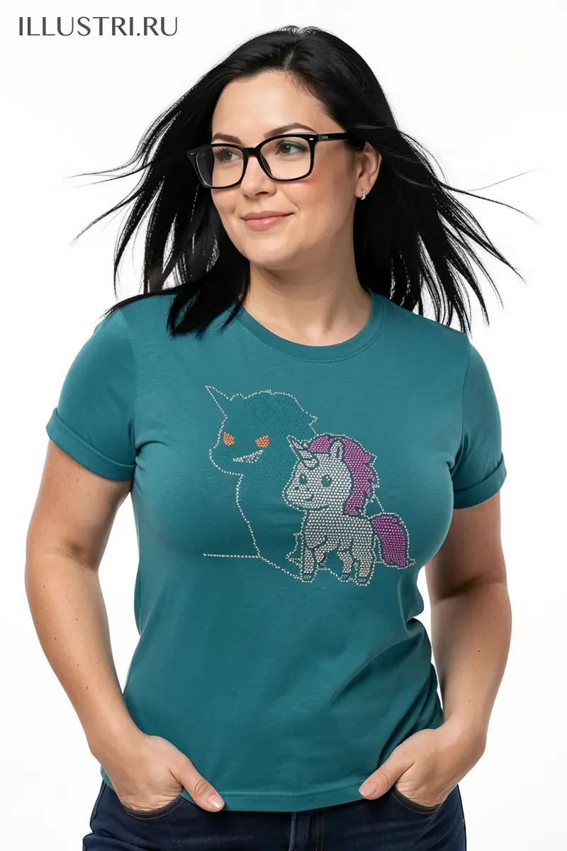 Визуализация Единорожка с тенью