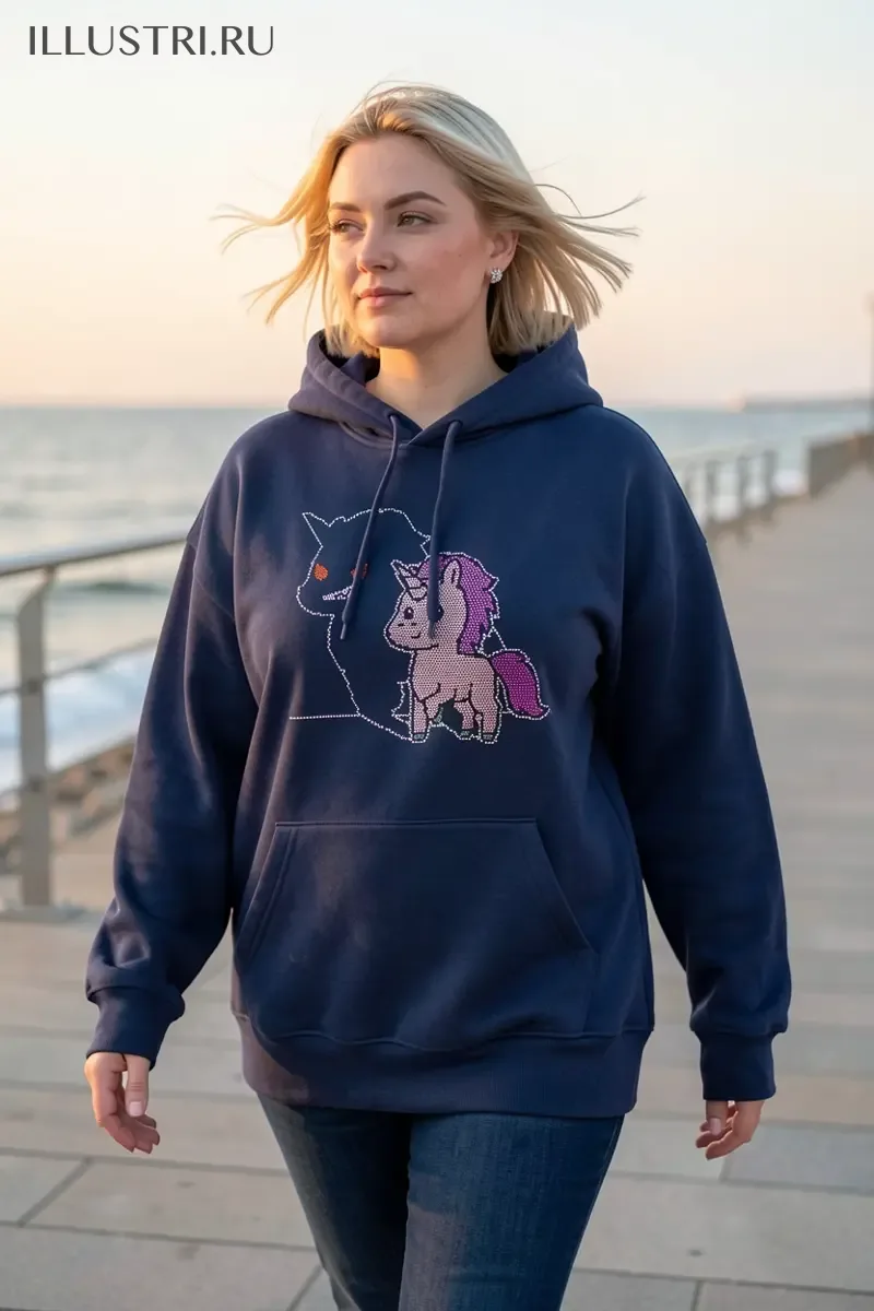 Визуализация Единорожка с тенью