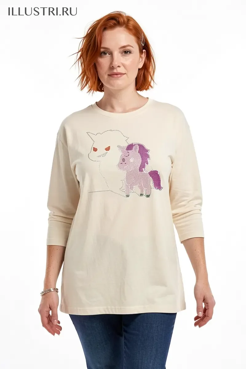 Визуализация Единорожка с тенью