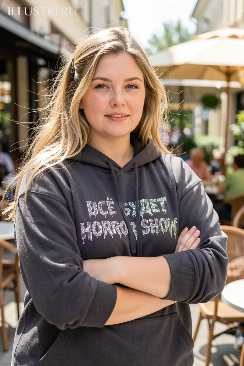 Визуализация Надпись - "Все будет horror show"