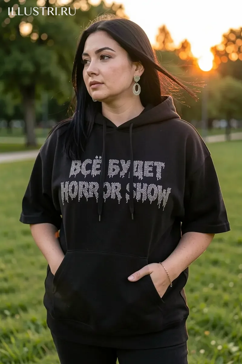 Визуализация Надпись - "Все будет horror show"