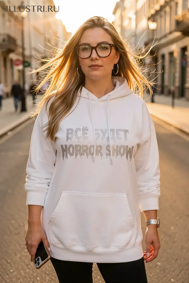 Визуализация Надпись - "Все будет horror show"