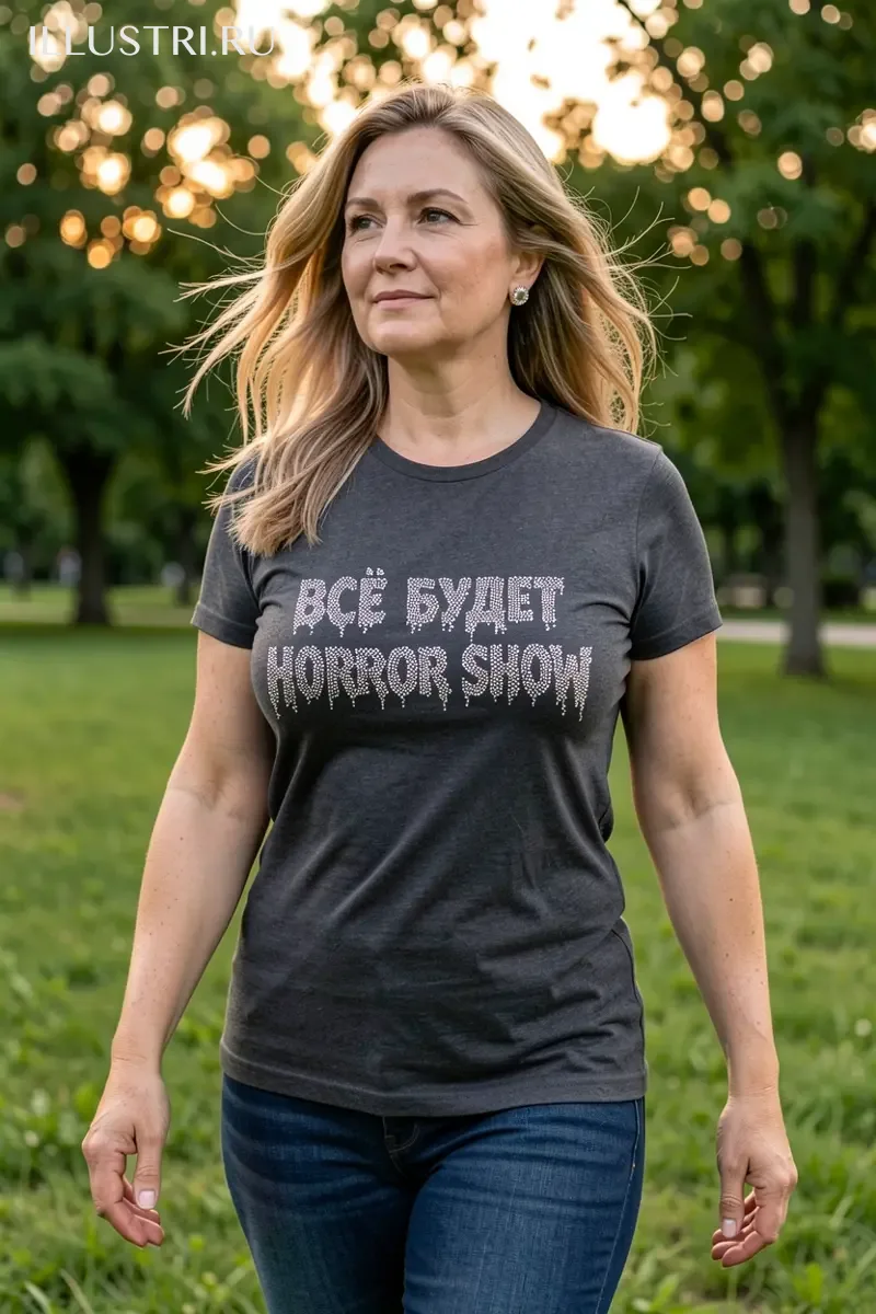 Визуализация Надпись - "Все будет horror show"