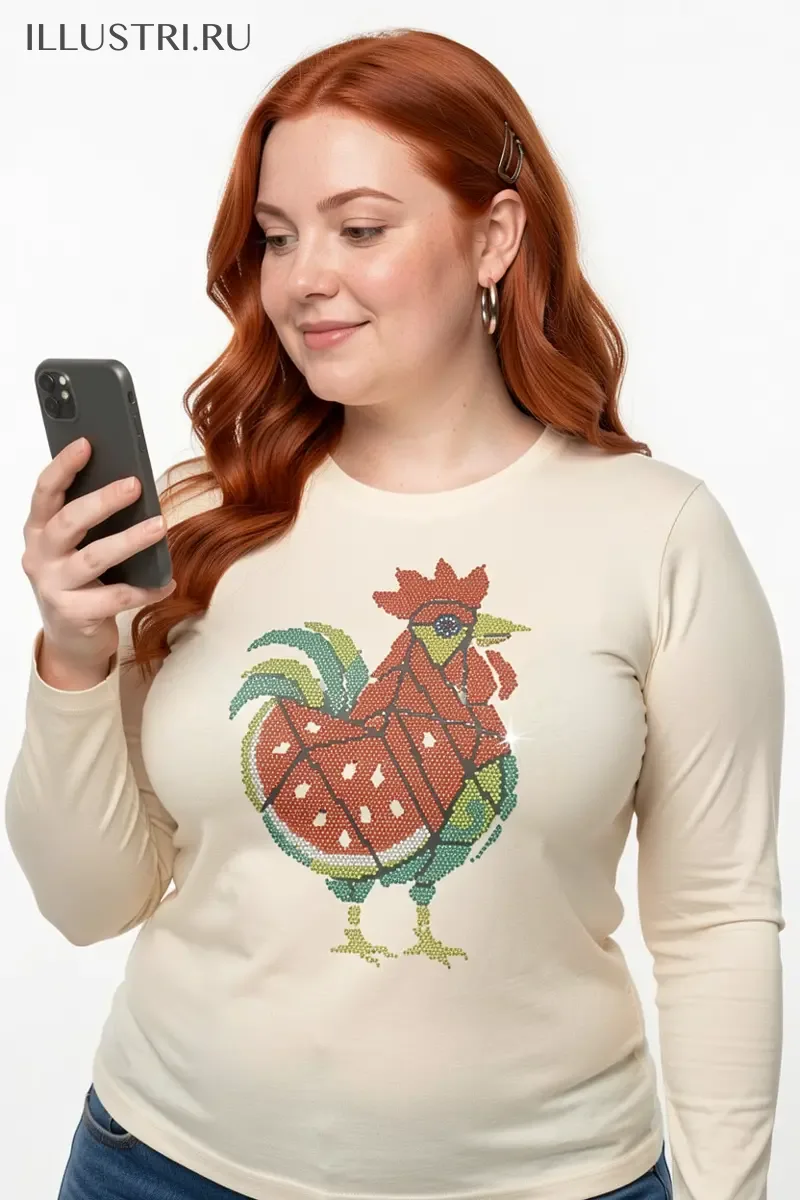 Визуализация Арбузный петушок