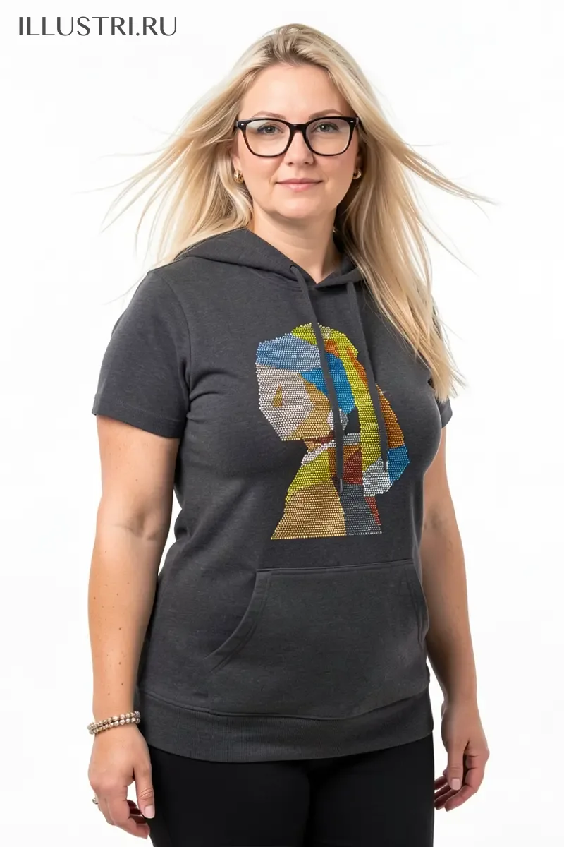 Визуализация Девушка с жемчужной сережкой