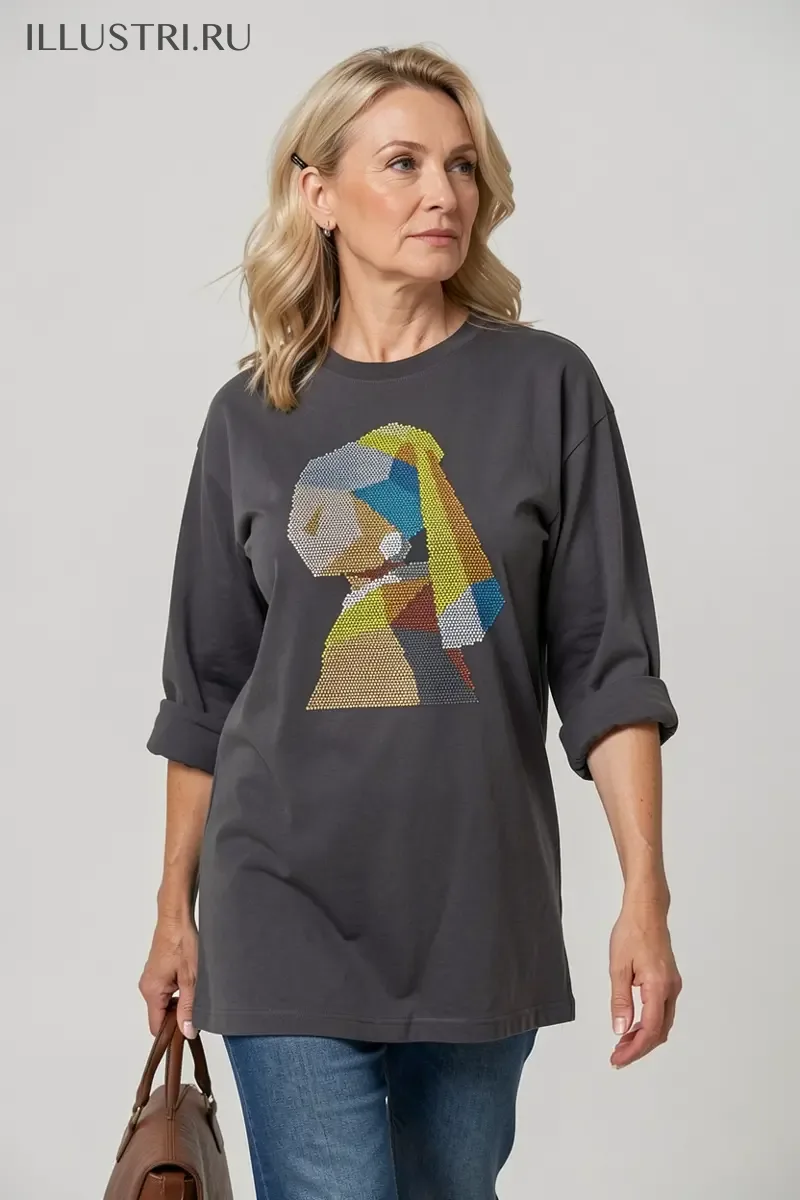 Визуализация Девушка с жемчужной сережкой