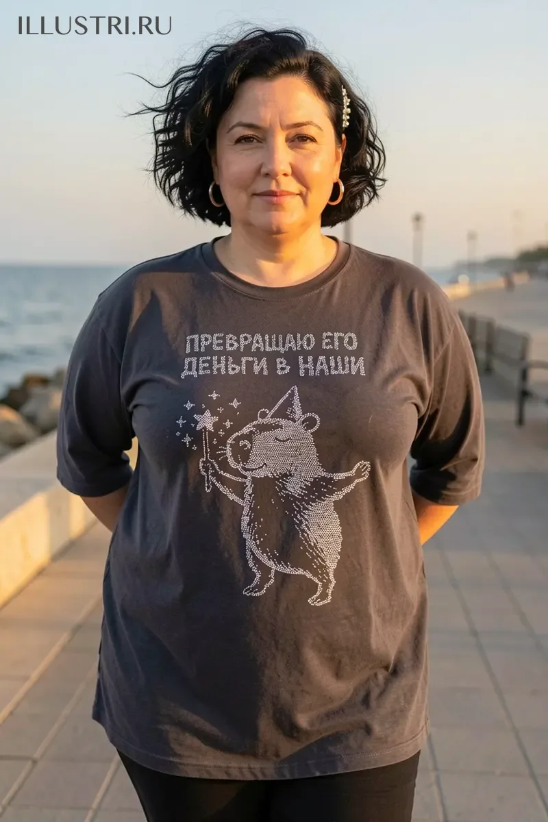 Визуализация Капибара-волшебница -превращаю его деньги в наши