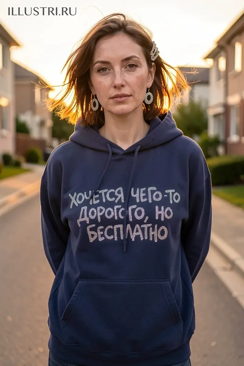 Визуализация Надпись - Хочется чего-то дорого, но бесплатно