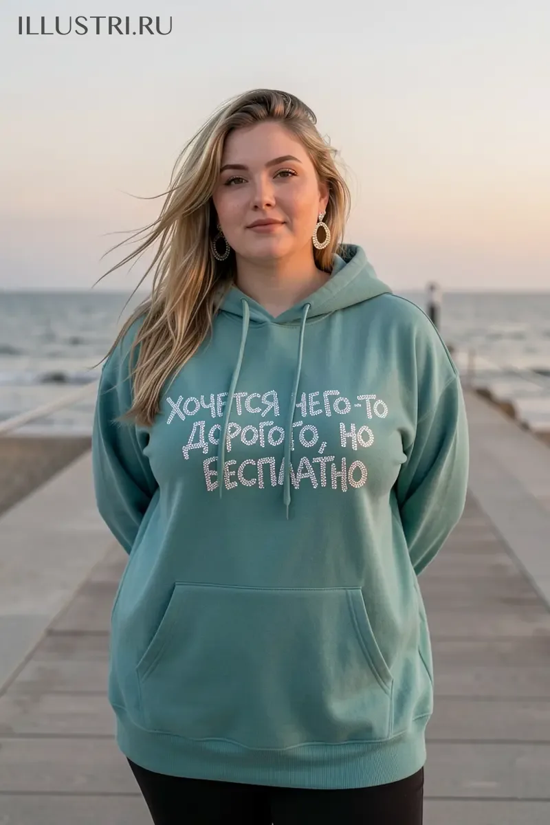 Визуализация Надпись - Хочется чего-то дорого, но бесплатно