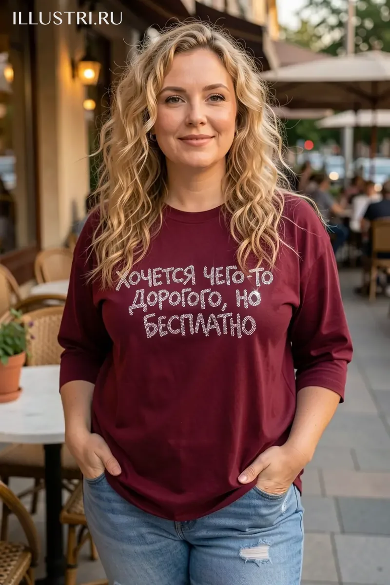 Визуализация Надпись - Хочется чего-то дорого, но бесплатно