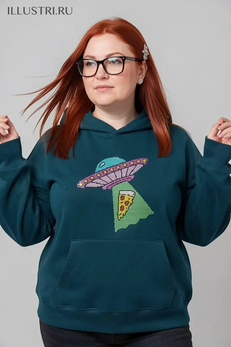 Визуализация НЛО и пицца