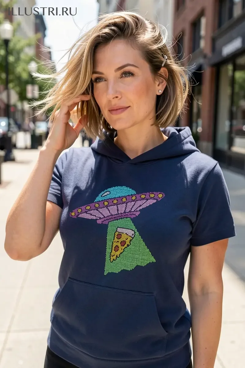 Визуализация НЛО и пицца