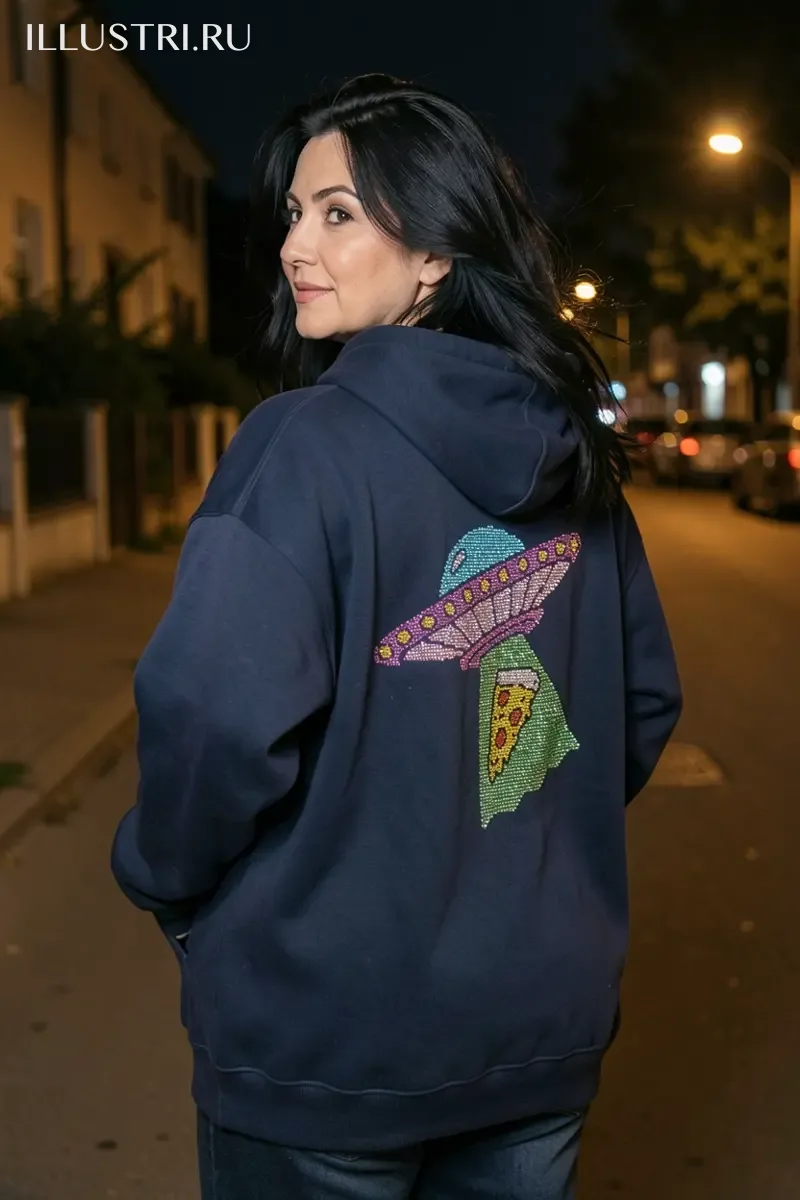 Визуализация НЛО и пицца