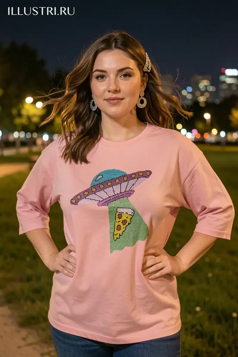 Визуализация НЛО и пицца