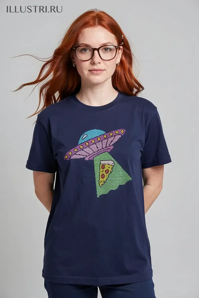 Визуализация НЛО и пицца