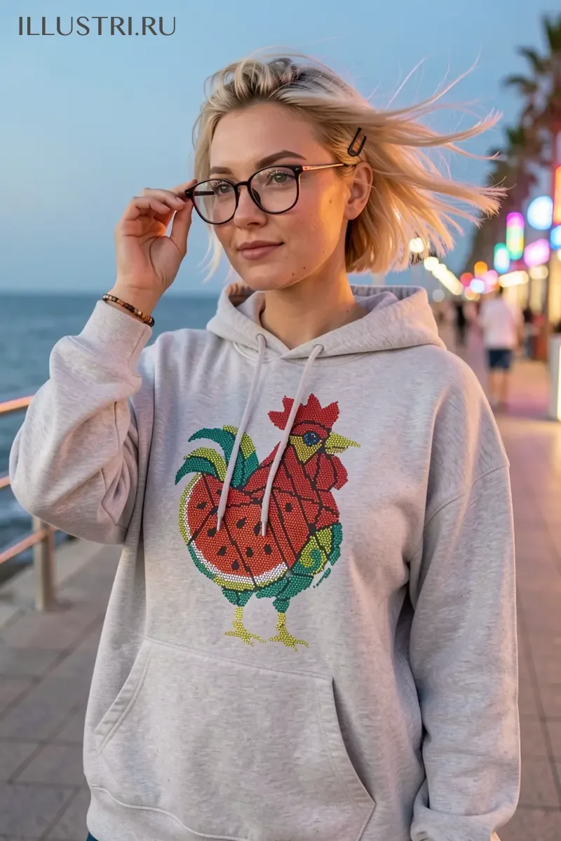 Визуализация Арбузный петушок