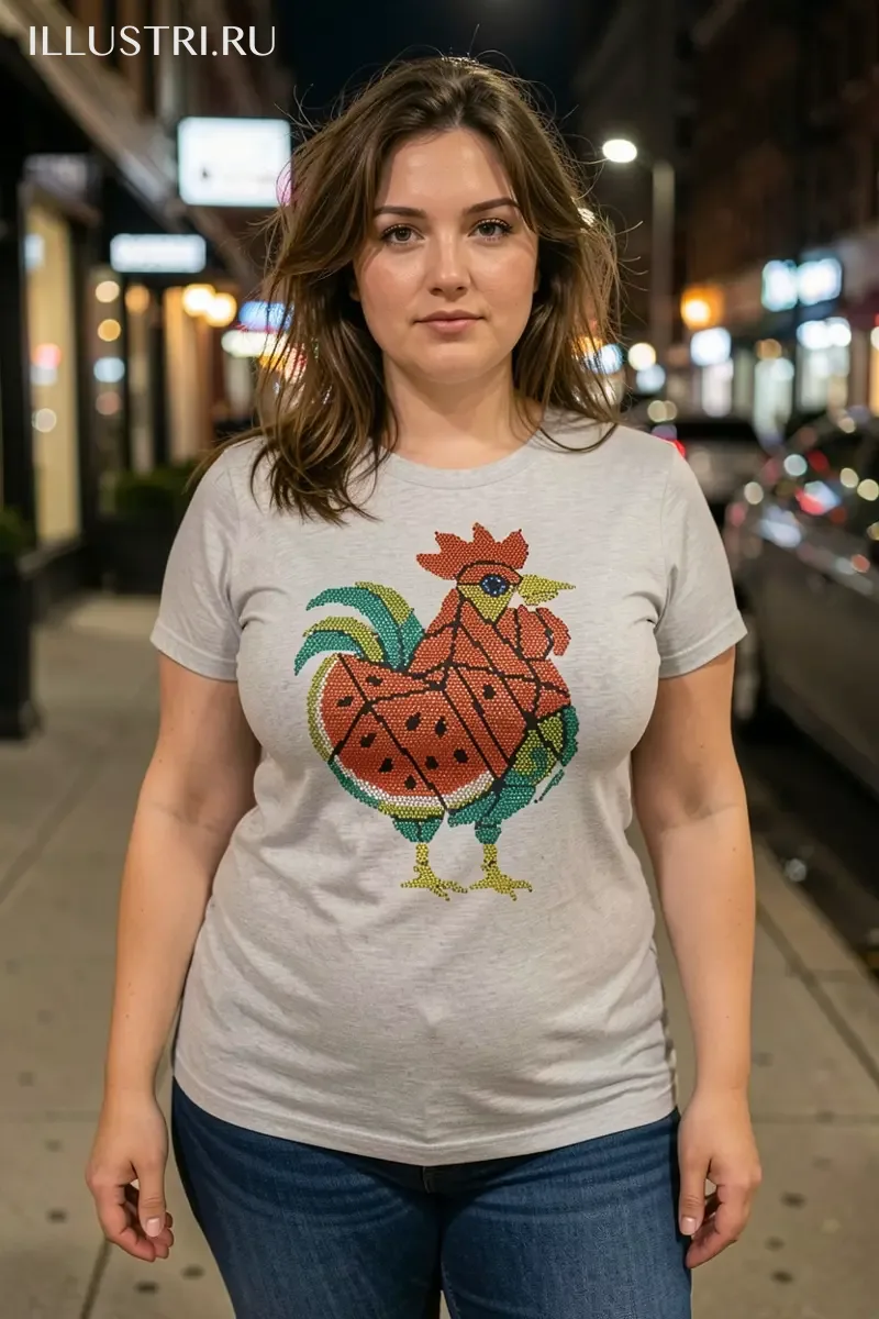 Визуализация Арбузный петушок